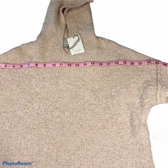 A New Day Womens Size XS Sweater Hooded Soft Knit Blush Pink New With Tags - Picture 7 of 12